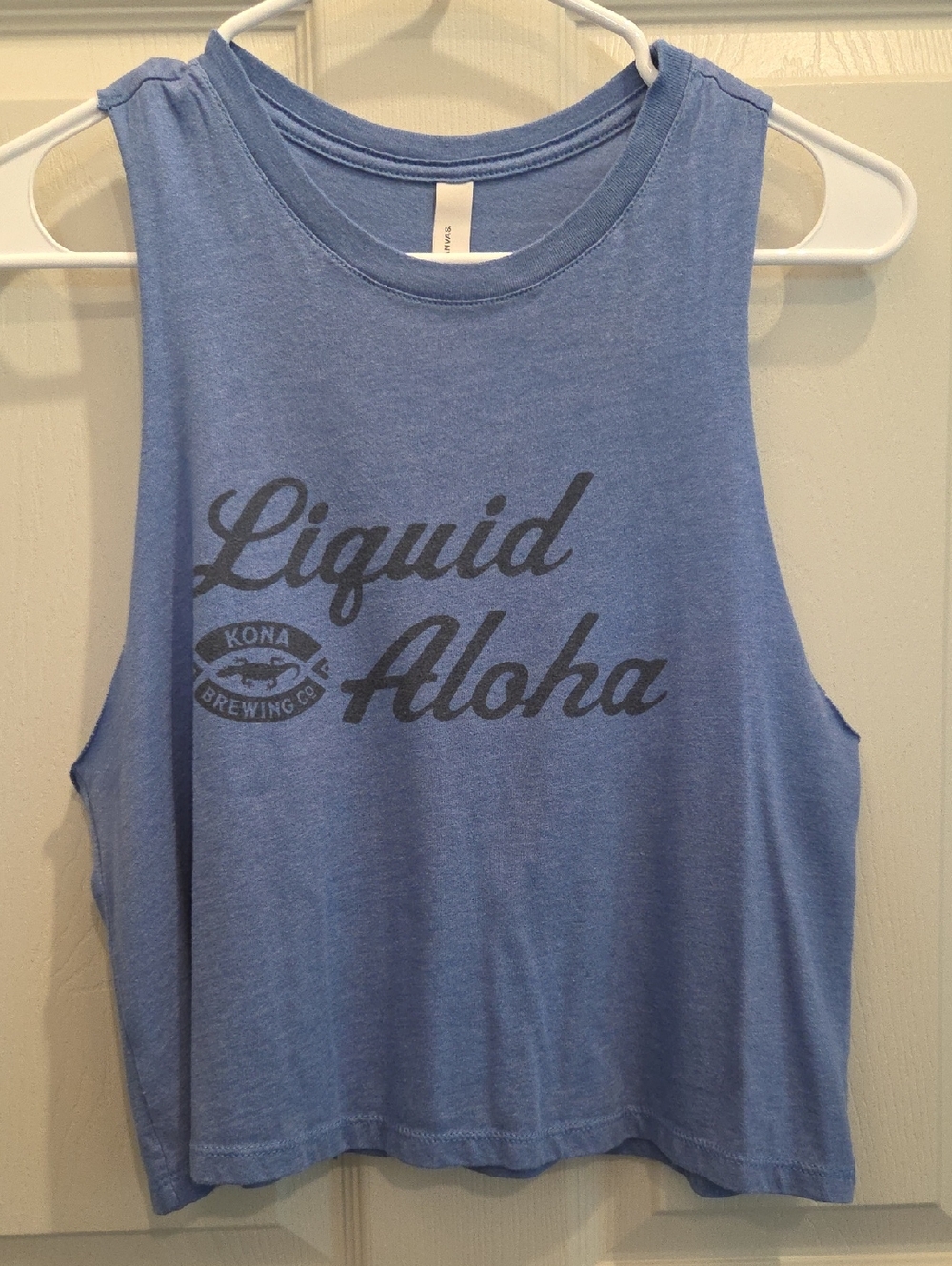 3/$10 Liquid Aloha Blue Crop Tank - Kona Brewing Co.